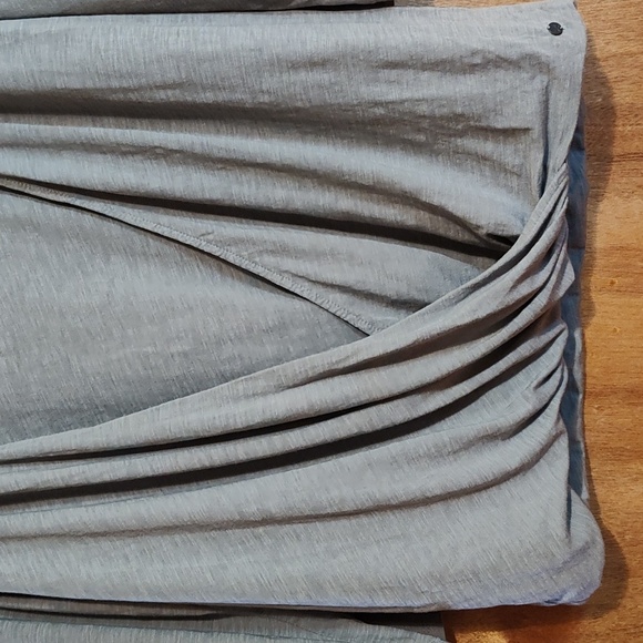 Eddie Bauer Outdoor Womens Comfy Slub Knit Faux Wrap Top Tan Cotton/Tencel Sz L - Picture 3 of 7